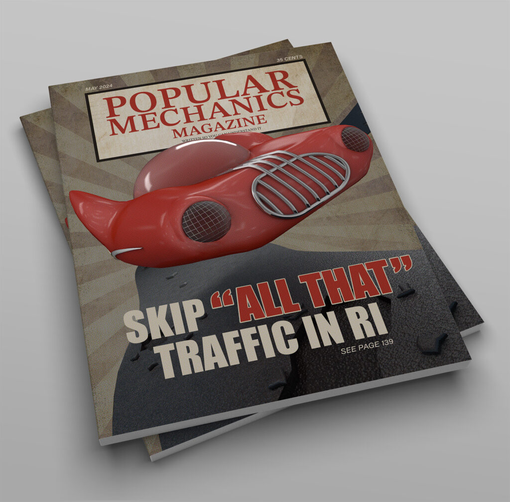 mockup of the skip "all that" traffic popular mechanics magazine cover